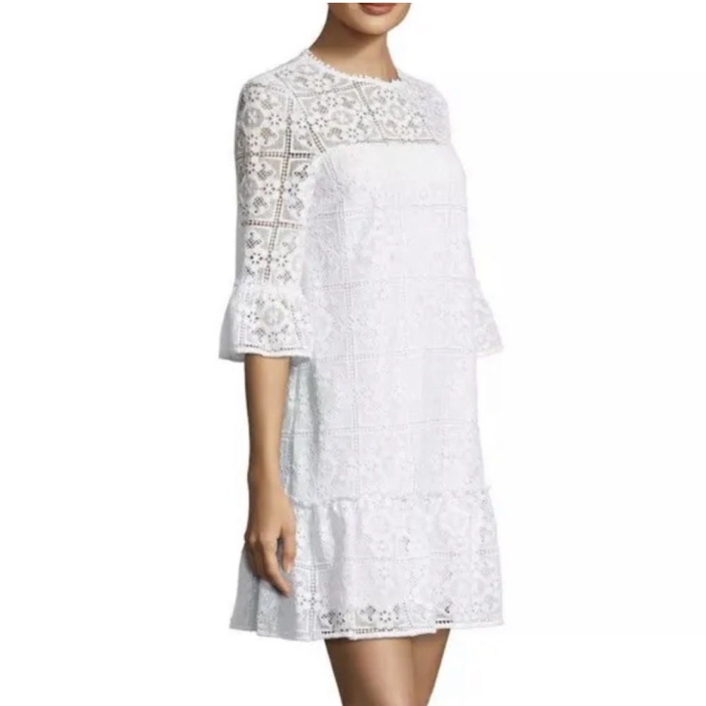 Kate Spade white lace shift dress